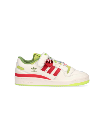 Shop Adidas Originals X The Grinch "forum Low" Sneakers In White