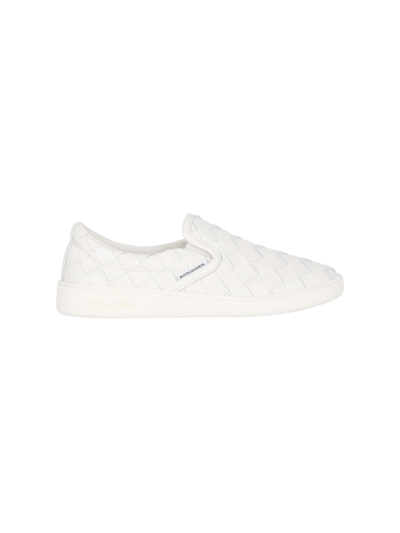 Shop Bottega Veneta 'sawyer' Slip-on Sneakers In White