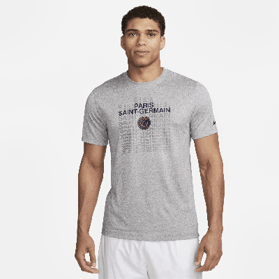 Shop Nike Paris Saint-germain  Men's Soccer T-shirt In Grey