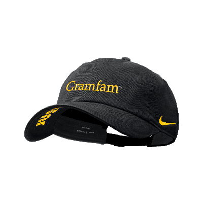 Shop Nike Grambling State  Unisex College Adjustable Cap In Black