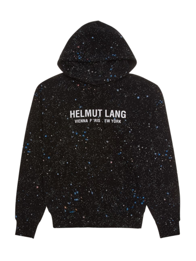 Shop Helmut Lang Men's Outer Space 7 Hoodie In Black