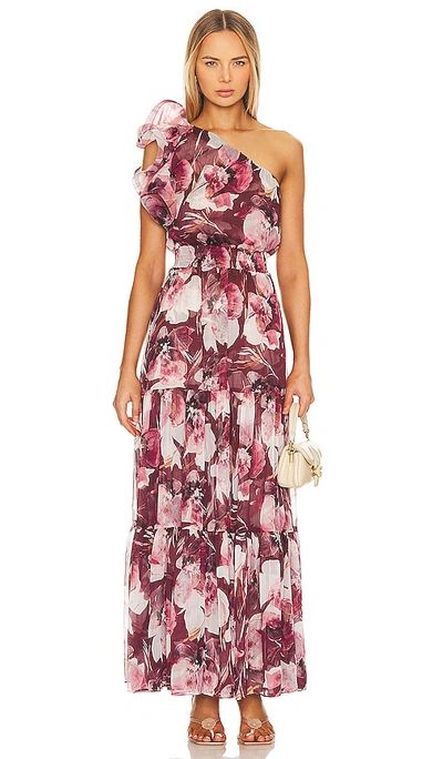 Shop Misa Ilaria Dress In Flora Tropical Mix