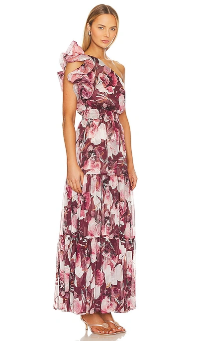 Shop Misa Ilaria Dress In Flora Tropical Mix