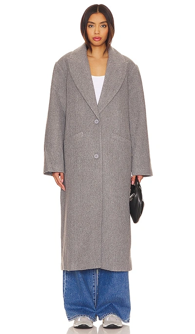 Shop Lioness Olsen Coat In Slate