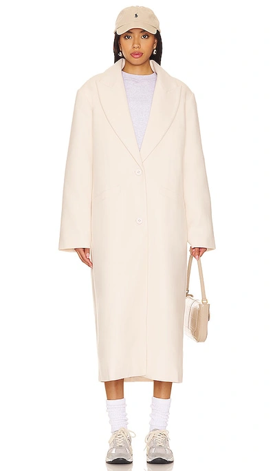 Lioness Olsen Duster Coat In Cream