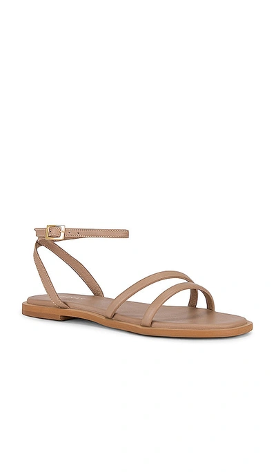 Shop Kaanas Marquise Double Band Sandal In Caramel