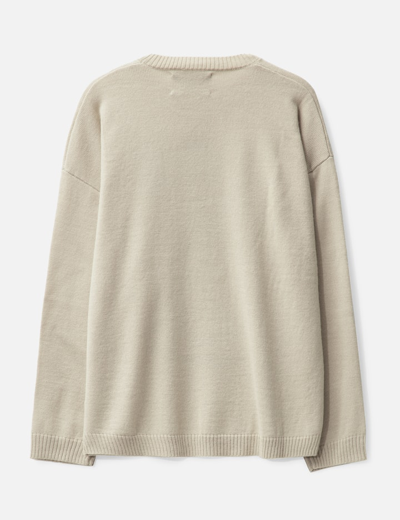 Brain Dead Spray Can Sweater In Beige