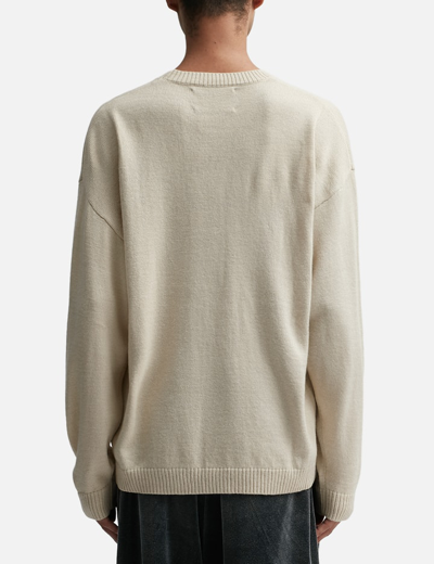 Brain Dead Spray Can Sweater In Beige