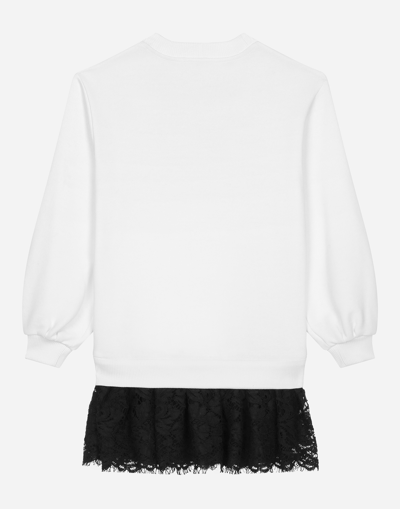 Shop Dolce & Gabbana Sweatshirt-style Jersey Dress