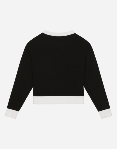 Shop Dolce & Gabbana Knit Pullover With Dg Logo