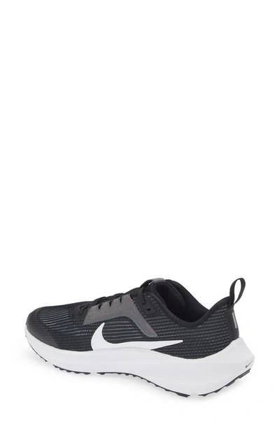 Shop Nike Kids' Air Zoom Pegasus 40 Running Shoe In Black/ White/ Iron Grey