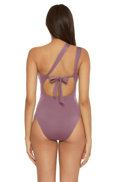 Becca Color Code Cutout One-piece Swimsuit In Fig