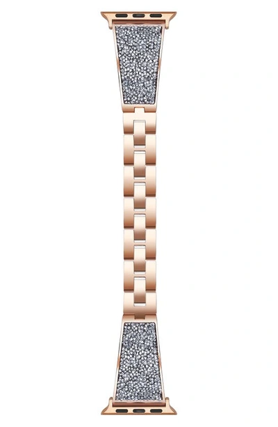 Shop The Posh Tech Crystal Apple Watch® Bracelet Watchband In Rose Gold