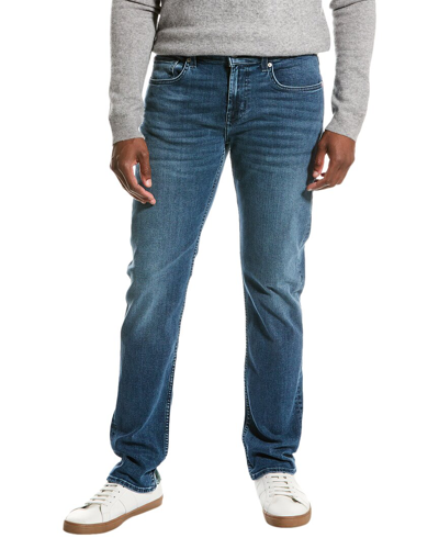 Shop 7 For All Mankind Slimmy Ledro Slim Straight Jean In Blue