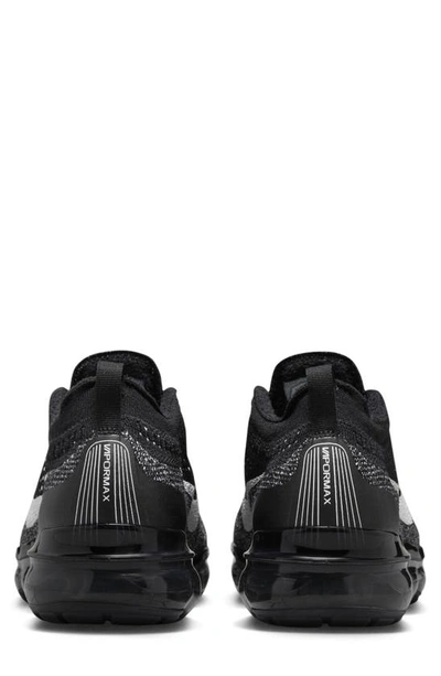 Nike Air Vapormax 2023 Flyknit Running Shoes In Black/ White