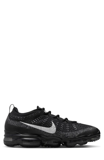 Nike Air Vapormax 2023 Flyknit Running Shoes In Black/ White