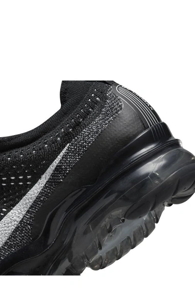 Nike Air Vapormax 2023 Flyknit Running Shoes In Black/ White