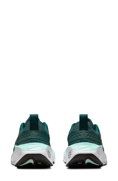 Nike Infinityrn 4 Running Shoe In Deep Jungle/ Silver/ Black
