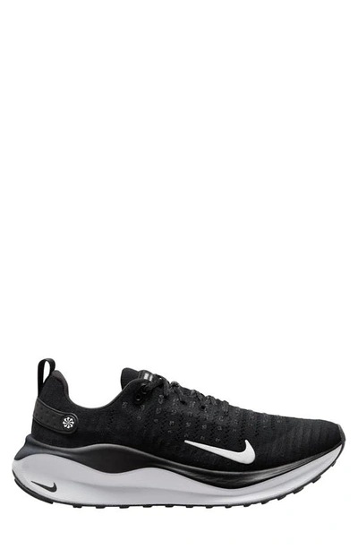 Shop Nike Infinityrn 4 Running Shoe In Black/ White/ Dark Grey