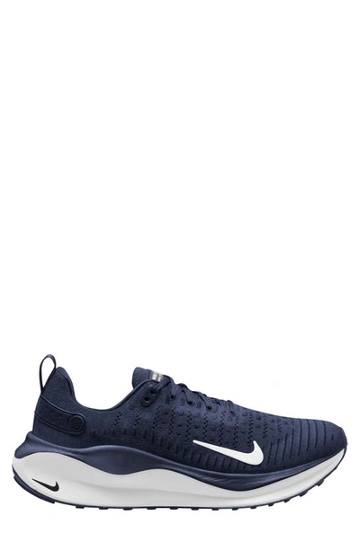Nike Men's Infinityrn 4 Road Running Shoes In College Navy/ Platinum Tint