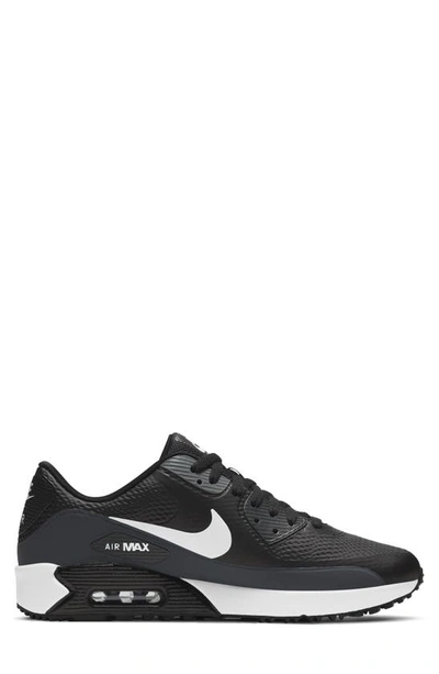 Shop Nike Air Max 90 Golf Shoe In Black/ White/ Grey
