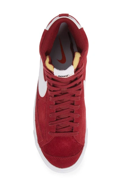 Shop Nike Blazer Mid '77 Suede Sneaker In Team Red/ White/ Black