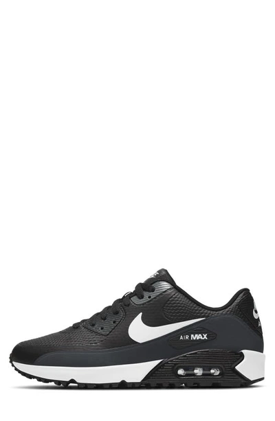 Shop Nike Air Max 90 Golf Shoe In Black/ White/ Grey