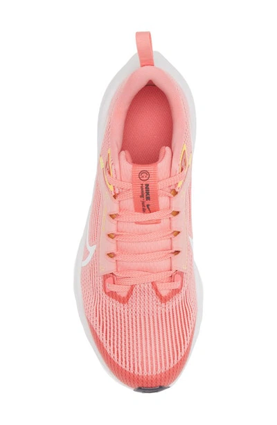 Shop Nike Kids' Air Zoom Pegasus 40 Running Shoe In Coral/ White/ Citron/ Coral