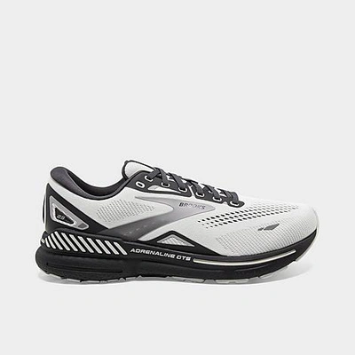 Shop Brooks Men's Adrenaline Gts 23 Running Shoes In Oyster/ebony/alloy