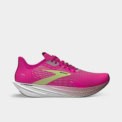 Shop Brooks Women's Hyperion Max Road Running Shoes In Pink Glo/green/black