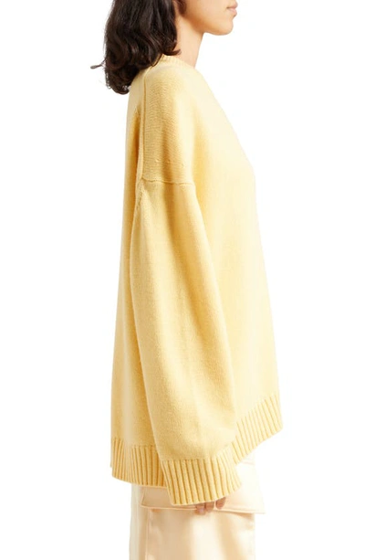 Shop A.l.c Ayden Oversize Wool & Cashmere Sweater In Canary