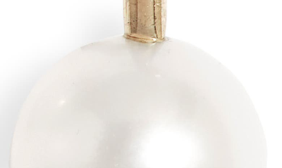 Poppy Finch Diamond & Cultured Pearl Drop Earrings In 14kyg