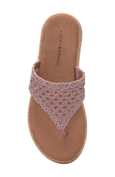 Shop Lucky Brand Jaslene Platform Wedge Sandal In Lilac