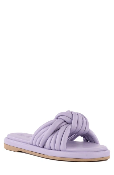 Shop Seychelles Simply The Best Slide Sandal In Lavender Faux Leather
