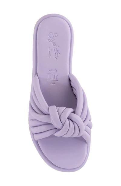 Shop Seychelles Simply The Best Slide Sandal In Lavender Faux Leather