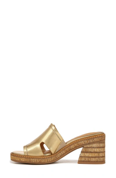 Shop Franco Sarto Florence Wedge Slide Sandal In Gold