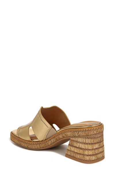 Shop Franco Sarto Florence Wedge Slide Sandal In Gold