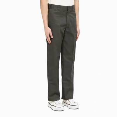 Shop Dickies Grey Straight Leg Trousers In Gray