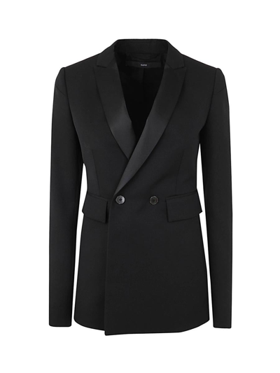 Sapio Tailored Double-breasted Blazer In Black