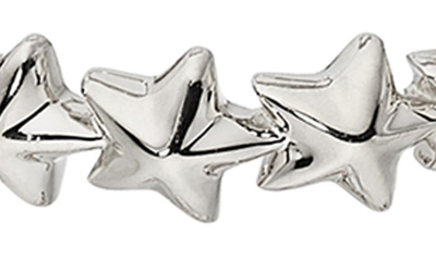 Shop Ajoa Sparklers Set Of 2 Cz Hoop Earrings In Rhodium
