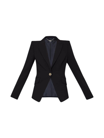 Pre-owned Liu •jo Jacke Blazer Liu Jo Damen, Made In Italy, Farbe Schwarz Modell: Cf3152 T25