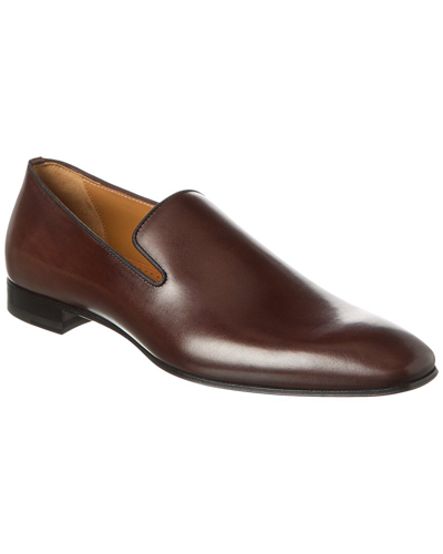 Shop Christian Louboutin Dandelion Leather Loafer In Brown