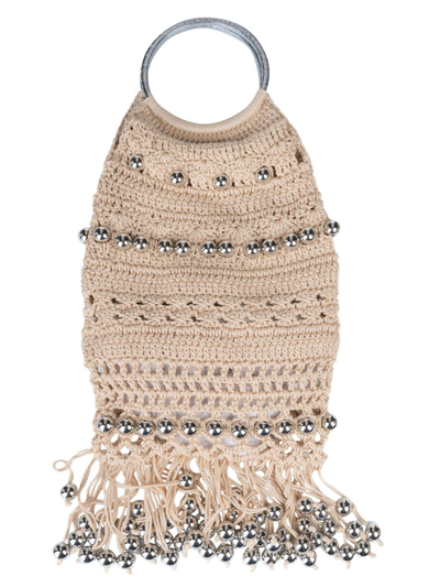 Shop Paco Rabanne Beaded Crochet Tote Bag
