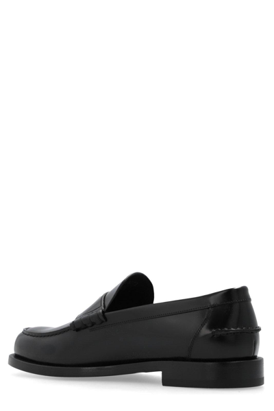Shop Givenchy Mr G Logo Plaque Loafers In Nero