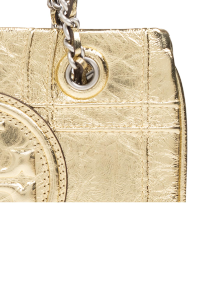 Shop Tory Burch Fleming Shoulder Bag In Oro