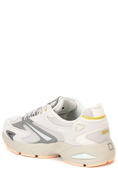 Shop Date Mesh Panelled Sneakers In Ligth Grey