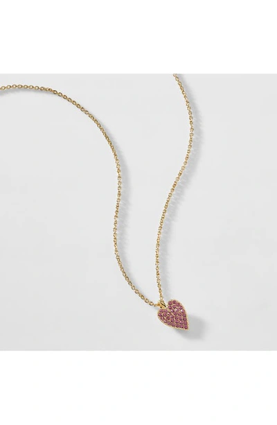 Shop Ajoa Sugarush Heart Pendant Necklace In Gold