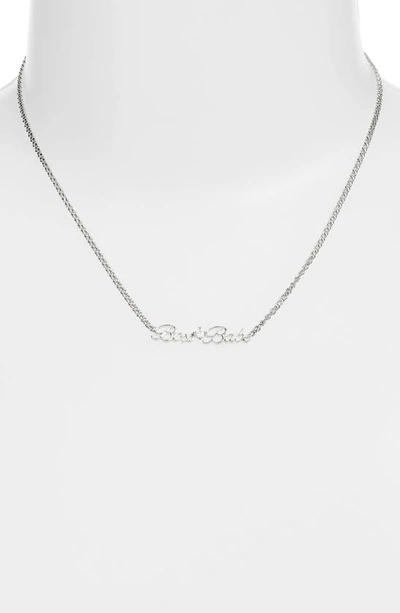 Shop Ajoa Slaybelles Boss Babe Necklace In Silver