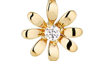 Shop Ajoa Gameon Daisy Pendant Necklace In Gold