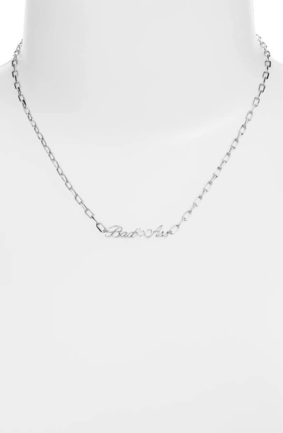 Shop Ajoa Slaybelles Bad Ass Necklace In Silver